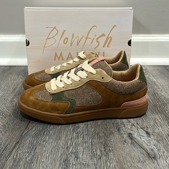 Blowfish NIB Malibu Women’s Tastic Lace Up Sneaker Whiskey Flannel Multicolor 7 - Picture 10 of 14